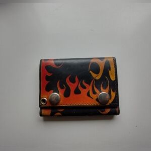 Hot Leathers Flame Wallet